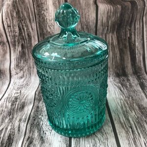 Green Glass Apothecary Jar Adeline Storage PW